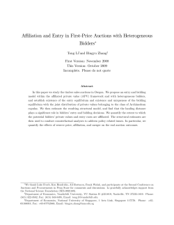 Affiliation and Entry in First-Price Auctions with Heterogeneous
