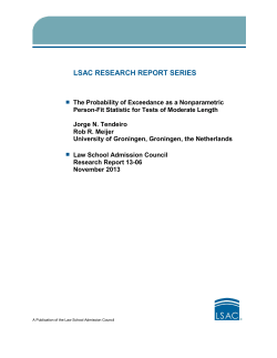The Probability of Exceedance as a Nonparametric Person