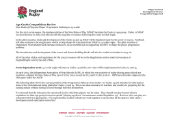 New Rules of Play and player progression to 15-a-side
