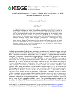 Modification Factors to Evaluate Elastic Seismic Demand of Soil