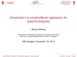 Introduction to mixed-effects regression for (psycho