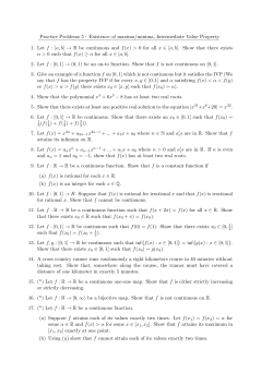 R be continuous and f(x)