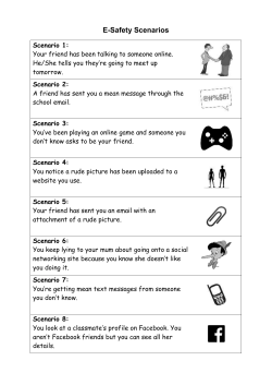 E Safety Scenario Cards