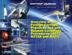 (“FCPA”). - Northrop Grumman Corporation