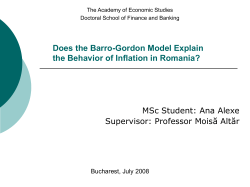 Does the Barro-Gordon Model Explain the Behavior of