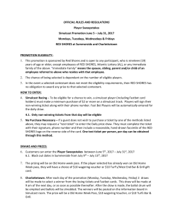 Official Rules and Regulations