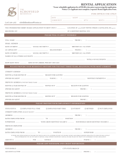 Application Here - The Schofield Residences