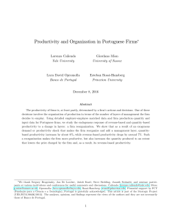Productivity and Organization in Portuguese Firms