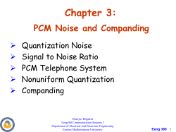 PCM Noise and Companding - Department of Electrical, Computer