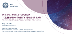 international symposium &ldquo;celebrating twenty years of irafs&rdquo;