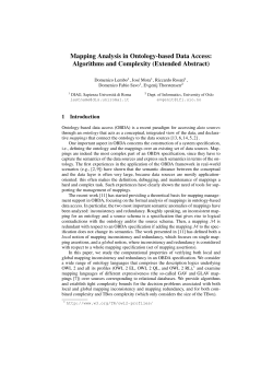 Mapping Analysis in Ontology-based Data Access