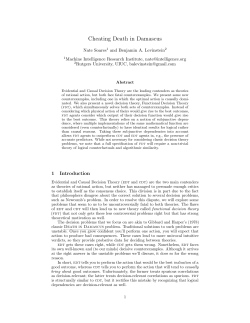 Cheating Death in Damascus - Machine Intelligence Research