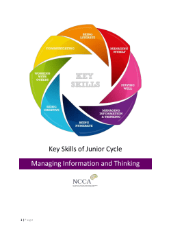 Managing Information and Thinking