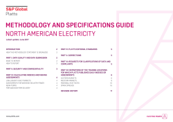 methodology and specifications guide north american