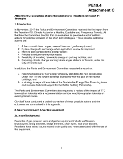 Attachment C: Evaluation of potential additions to