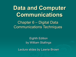 Chapter 6 - William Stallings, Data and Computer