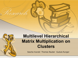 Multilevel Hierarchical Matrix Multiplication on Clusters