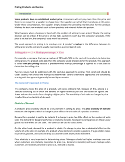 Pricing Lecture Garrison 15e Student Version