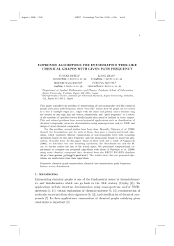 IMPROVED ALGORITHMS FOR ENUMERATING TREE