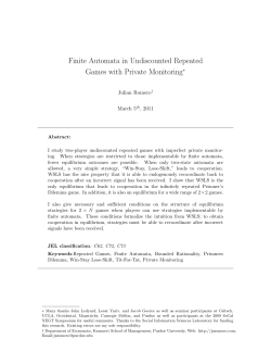 Finite Automata in Undiscounted Repeated