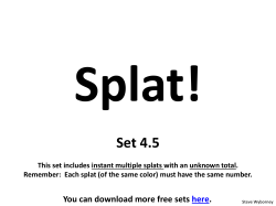 SPLAT 4.5 instant multiple splats