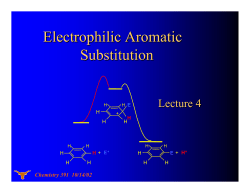 Electrophilic Aromatic Substitution