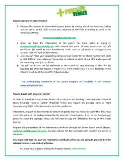 How to redeem mi Green Points? 1. Request the amount of