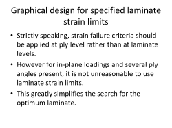 Graphical design for specified strain limits