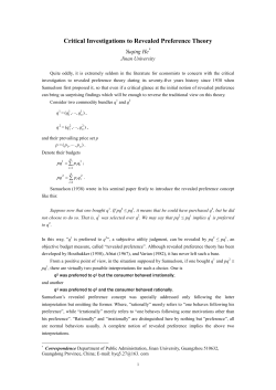 Critical Investigations to Revealed Preference Theory