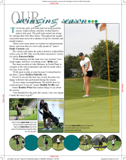 he Scotus girls` golf team had one main goal this season