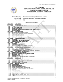 RFQ 14-15-036 - City of Miami