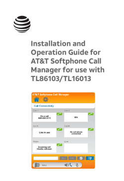 TL86103 installation and operation guide