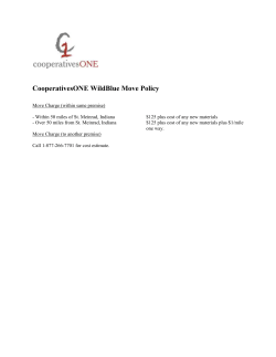 Move Policy - CooperativesONE