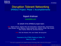 SPINDLE BBN Tasks