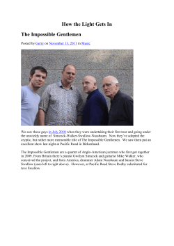 How the Light Gets In - The Impossible Gentlemen