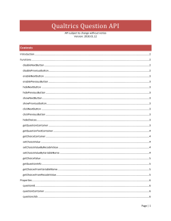 Qualtrics Question API