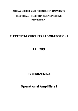 An inverting amplifier