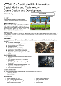 Game Design and Development