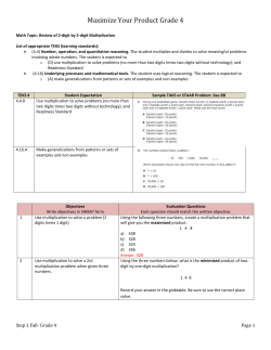 Maximize Your Product Grade 4