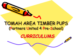 4K Curriculum PowerPoint - Tomah Area School District