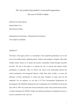 The "non residual claim problem" in non