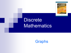 Discrete Mathematics Chapter 9 Graphs