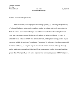 Coleman Hostvedt Aric King Amanda KrauthISE 341411/17/2013