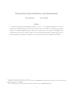 Testing Real-Valued Modularity and Submodularity
