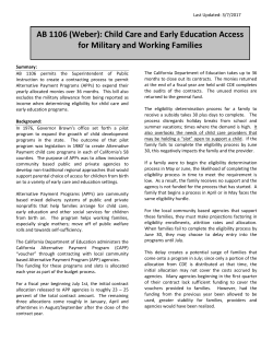 AB 1106 (Weber) - California Alternative Payment Program