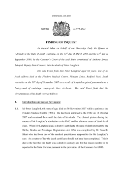 LANGFORD Peter - Courts Administration Authority