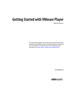 Getting Started with VMware Player