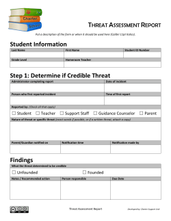 Student Information - Charter Support Unit