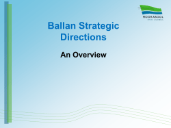 Ballan Strategic Directions