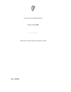 CIRCUIT COURT RULES - Irish Statute Book